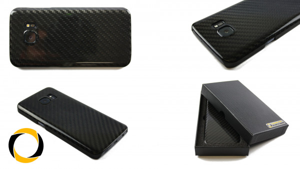 Echt Carbon Cover Samsung Galaxy S7 Schutzhülle matt oder glänzend Hardcover