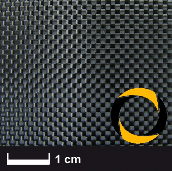 Kohlegewebe 120 g/m² (Leinwand) 100 cm